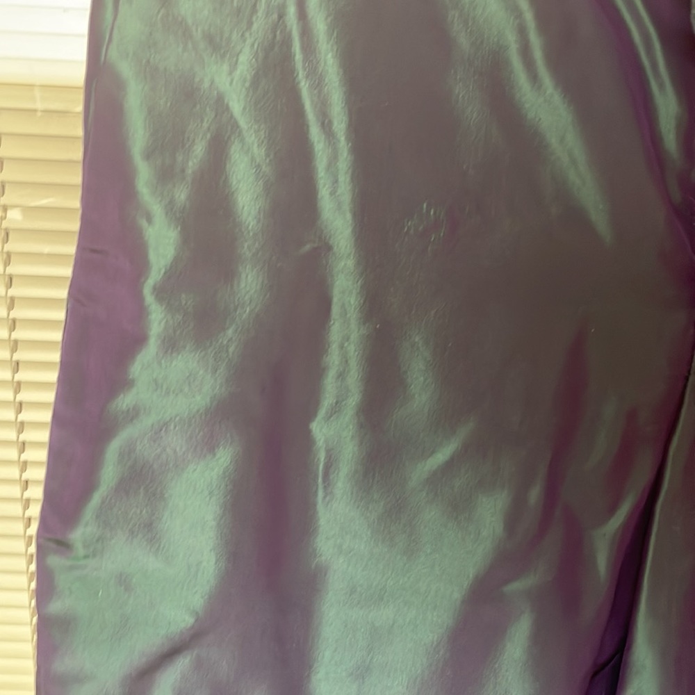 🎄Iridescent wide leg 100% silk pants. Size 4 🎁 - Picture 4 of 9